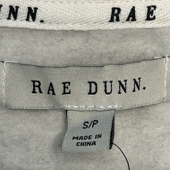 Rae Dunn gray super soft “COZY” pullover lightweight cowl neck sweatshirt NWT S - Picture 5 of 7